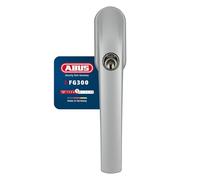 ABUS 373855 - Manilla con cerrojo para ventanas | Con cilindro de presión y pasador cuadrado ajustable de 32 a 44 mm. Bloqueo para niños, distancia entre tornillos de 43 mm