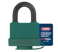 ABUS 50256 70 al/45 Lucchetto in ottone 45 mm con arco in alluminio/protezione speciale verde