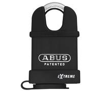 Abus 53933 - Candado (acero) | Acero especial endurecido con revestimiento Nano Protect, doble bloqueo, 57 mm de ancho, 8 mm de diámetro del grillete
