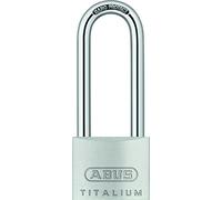 Abus 54 TI/40 HB63 56451 Titalium - Candado de exterior con asa alta | Grillete de doble bloqueo, nivel de seguridad 4, ideal para maletas, taquillas y cajas