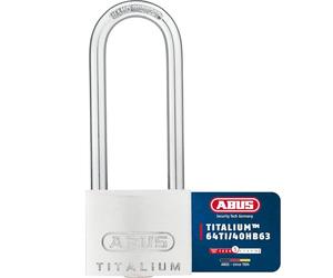 Abus 64TI/40HB63 KA6412 - Candado Titalium de 40mm arco extra largo llaves iguales