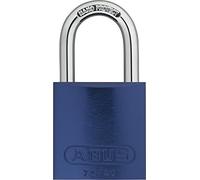 Abus 72/40_AZUL - Candado Aluminio arco de acero endurecido 40mm Azul | Cuerpo de aluminio de color, anticorrosión, doble bloqueo de 40 mm, incluye 2 llaves