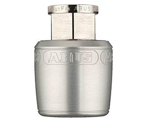 ABUS 726958 Nutfix - Candado para Bicicleta de Eje sólido, Color Plateado