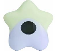 ABUS 73155 Luz nocturna con indicador de temperatura, color blanco | Muestra la temperatura ambiente por color de la luz: azul/verde/naranja/rojo; pantalla iluminada: hasta 45 horas. Duración de