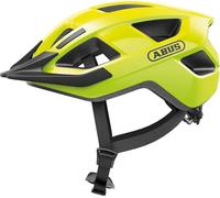 ABUS Aduro 3.0 LED casco de bicicleta, casco de ciudad deportivo en un diseño elegante para el día a día y excursiones deportivas, con luz trasera, para hombres y mujeres, talla M, amarillo