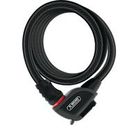 ABUS Antirrobo de cable Phantom 8950/180 TexKF - Juego de antirrobos para bicicleta con soporte TexKF para el cuadro de la bicicleta - 12/15 mm - Nivel de seguridad 5 - Negro