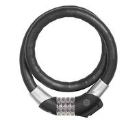 ABUS Antirrobo de cable Steel-O-Flex Raydo Pro 1460/85 TexKF - Juego de antirrobos con soporte TexKF para el cuadro de la bicicleta - 20 mm nivel de seguridad 6 - Negro