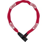 ABUS Antirrobo de cadena Catena 6806K - Antirrobo de bicicleta ligero de acero endurecido con tubo textil de moda - Cadena cuadrada con nivel de seguridad 6 - 85 cm - Rosa