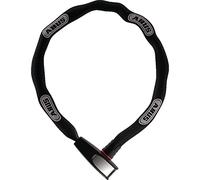ABUS Antirrobo de cadena Catena 6806K - Antirrobo de bicicleta ligero de acero endurecido con tubo textil de moda - Cadena cuadrada con nivel de seguridad 6 - 85 cm - Negro