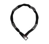 ABUS Antirrobo de cadena Catena 6806K QST - Antirrobo de bicicleta con soporte - Nivel de seguridad 6 - 6 mm de grosor - 110 cm de longitud - Negro