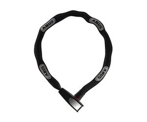 ABUS Antirrobo de cadena Catena 6806K QST - Antirrobo de bicicleta con soporte - Nivel de seguridad 6 - 6 mm de grosor - 85 cm de longitud - Negro