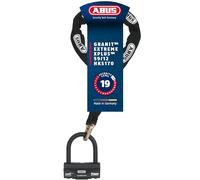 ABUS U-lock 58/140HBIII100 + cadena 12KS80Loop - Candado de moto con cilindro XPlus y homologación SRA