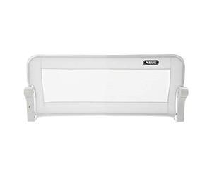 ABUS Barandilla de Cama Eric para bebés y niños - protección anticaídas para Camas de Matrimonio, cunas y Camas Familiares - Plegable para Viajar - baranda de Cama de 100 cm - Blanco