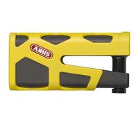 ABUS Bloqueo de disco de freno Granit Sledg 77 amarillo - Bloqueo de motocicleta con cilindro XPlus seguro y cable recordatorio - Nivel de seguridad 17 - Amarillo
