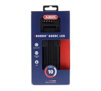 ABUS Candado plegable Bordo Combo 6000C LED con soporte SH black 90 cm