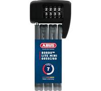 ABUS Bordo Lite 6055C SH Cerradura Plegable - con Estribo y código de combinación - Cerradura de combinación extraligera de Acero Especial - Nivel de Seguridad 7