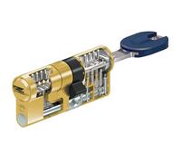 Abus Bravus Mx Pro Magnet Latón. Cilindro de alta seguridad doble embrague, 5 llaves incopiables y tarjeta de propiedad. Leva larga. Bombín para cerraduras perfil europeo. Perfil Servilock. (35/35)
