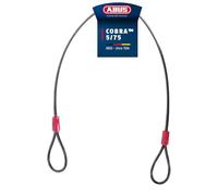 ABUS Cable de Seguridad Cobra 5/75 para Bicicleta y Moto, 75 cm | Cable de lazo de 75 cm, dos extremos en lazo, revestimiento de plástico para proteger la pintura