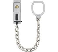 ABUS Cadena de Manilla SK99 - Cadena de Seguridad Cerrable para Puerta | Cadena de acero endurecido para puertas de entrada, sin taladrar la hoja, apta para puertas cortafuegos, color plateado.