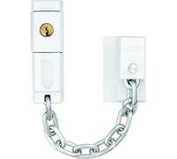 ABUS Cadena de seguridad SK79 para puerta de entrada y de vivienda - cerrable con llave - con seguro para niños - apta para puertas con apertura a izquierda y derecha