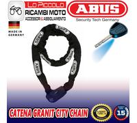 Cadena ABUS City Chain 1010/170 Con Cerradura Longitud 170Cm Grosor 9Mm Negro