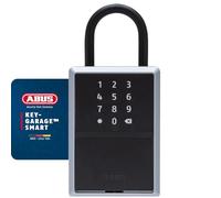 ABUS Caja de llaves inteligente KEYGARAGE One - controlable por app o código numérico - capacidad para 20 llaves - ideal también para viviendas vacacionales - modelo 797 con arco - negro