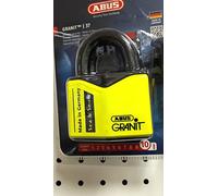 ABUS Candado 37/55 GRANIT S&S (Sea & Snow)-alta seguridad para las más altas exigencias-ideal para marina, mar y nieve-con cilindro Plus antiganzúa-cerradura de doble bola-color amarillo