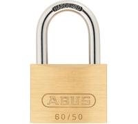 Abus Candado 60/50 Latón Macizo Arco Acero Cementado Doble Cierre 2 Llaves