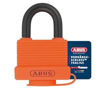 ABUS Candado 70AL/45 de Aluminio Macizo - Antirrobo Exterior, Naranja
