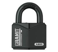 ABUS Candado Alta Seguridad Granit 37/55 - Acero Endurecido, Nivel 10 | Cilindro de disco ABUS-Plus, doble cierre del arco, recubrimiento anticorrosión - ideal para naves industriales y exteriores