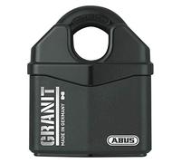 ABUS Candado de granito 37RK/80 SZP Premium para altas exigencias - Mayor protección - Nivel de seguridad 10 - Incluye 2 llaves y tarjeta de seguridad - Negro - 79172 80 mm