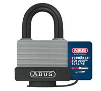 ABUS Candado de Aluminio 70AL/45 - Resistente a la Intemperie, Nivel 5 | Cuerpo de aluminio macizo con tapa protectora, canales de drenaje, cilindro de pines de precisión - incluye 2 llaves, color