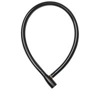 ABUS Candado de cable 3406K - Cable de acero de 55 mm de longitud con revestimiento de plástico - Candado para bicicletas con nivel de seguridad 1 - Negro