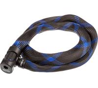 ABUS Cerradura de cable blindada Ivera Steel-O-Flex 7200 + soporte RBU - cerradura de cable de acero con blindaje de fundas de acero - nivel de seguridad 7 - 110 cm