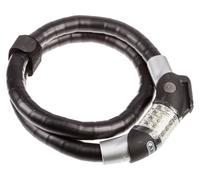 ABUS Steel-O-Flex Raydo Pro 1460/85 TexKF candado de cable - Juego de candado de bicicleta con soporte TexKF para el cuadro de la bicicleta - 20 mm nivel de seguridad 6 - Negro