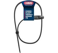 ABUS Candado de cable Combiflex TravelGuard 70: candado con combinación flexible y ligero para equipaje, cascos, cochecitos o esquís; 72 cm de longitud de cierre; inoxidable.