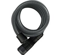 ABUS candado de cable espiral Booster 6512K/180 - Candado de bicicleta de cable espiral superflexible nivel de seguridad 4-180 cm