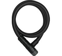 ABUS Candado para bicicleta Racer 6412K – Cable acero revestido, Nivel seguridad 4, 120 cm, negro