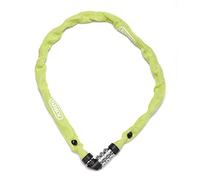 ABUS candado de cadena 1200 Web - candado de combinación de acero especial - nivel de seguridad 2 - 60 cm - amarillo/verde