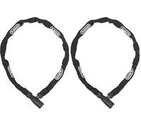 ABUS Candado de cadena 1500 Web - candado de bicicleta de acero especial - cadena redonda de 4 mm de grosor - nivel de seguridad 3 (Paquete de 2)