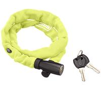 ABUS Candado de cadena 1500 Web - candado de bicicleta de acero especial - cadena redonda de 4 mm de grosor - nivel de seguridad 3 - 60 cm - amarillo/verde