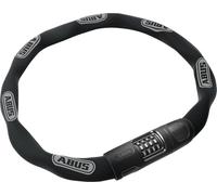 ABUS Candado de cadena 8808C - robusto candado de combinación de acero especialmente endurecido - números fáciles de leer con tapa - nivel de seguridad 9 - 110 cm - negro