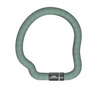 ABUS Candado de cadena Goose Lock - candado de bicicleta flexible y sin traqueteo de acero templado - 6 mm de grosor - 110 cm de longitud - con llave - verde claro