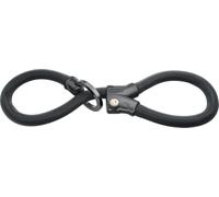 ABUS Candado de Cadena Infinity Loop 1806, longitud 140 cm, negro | Candado para bicicleta con función Double-Loop, cadena cuadrada de 6 mm, funda IvyTex, cierre automático