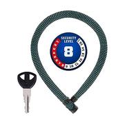 ABUS Candado de cadena IVERA Chain 7210 - Candado de bicicleta con revestimiento de fibra sintética IvyTex altamente flexible - Nivel de seguridad 8