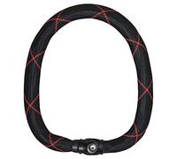 ABUS Steel-O-Chain Ivy 9210 Bloqueo de cadena, negro-rojo, tamaño 140 cm para Hombres