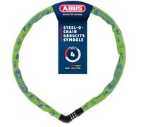 ABUS Candado de Cadena Steel-O-Chain 4804C Symbols, 75 cm, Amarillo/Verde