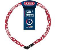 ABUS Candado de Cadena Steel-O-Chain 4804C Symbols - Candado con combinación para Bicicletas Infantiles - Nivel de Seguridad 4
