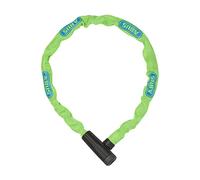 ABUS Candado de Cadena Steel-O-Chain 5805K, 75 cm, Amarillo/Verde | Candado para bicicleta con cadena cuadrada de 5 mm, funda textil protectora, acero especial
