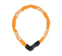 ABUS Candado de Cadena Tresor 1385, 110 cm, Naranja | Candado de bicicleta con código de 4 dígitos, cadena cuadrada de 7 mm y rodillos numéricos de 2 componentes